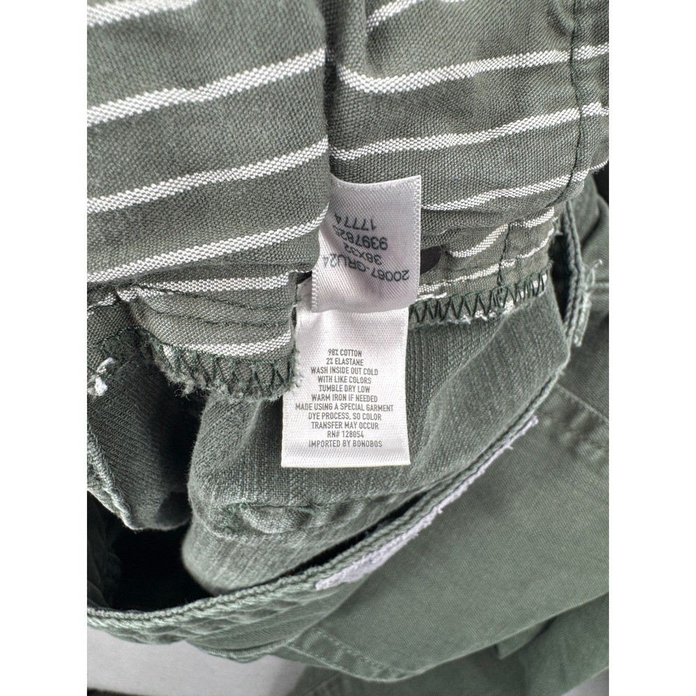 SOLD Bonobos Tailored Fit Green 5-Pocket Chino Pants Mens 38x32(38x30) Stretch - Picture 5 of 12